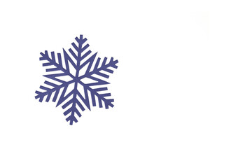 christmas snowflake isolated on white background