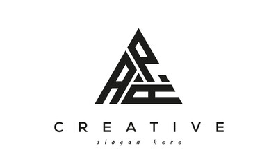 APA Initials Triangle Logo Vector Letters - obrazy, fototapety, plakaty