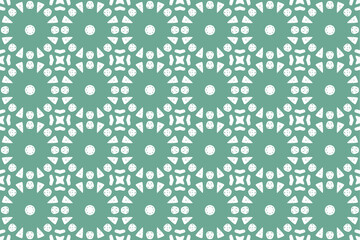 Fototapeta na wymiar Abstract Pattern - Oriental Vector Background - Seamless