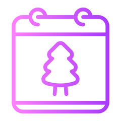xmas day gradient icon