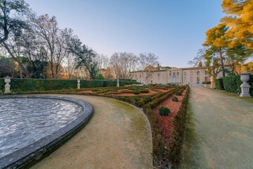 A French castle, the Chateau d'O in Montpellier, France