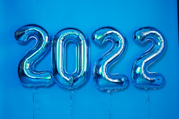 colored balls Christmas or New Year Object render ballon with ribbon