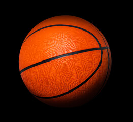 new basketball ball closeup