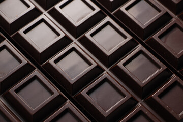 Chocolate background. Chocolate bar close up