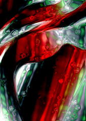 Black Red and Green Graphic Background