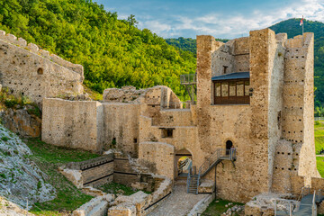 Golubac fortress in Serbia - obrazy, fototapety, plakaty