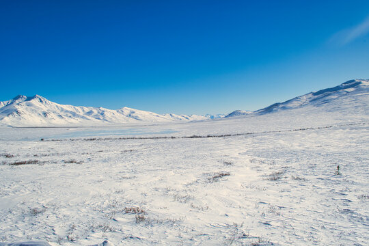 Dalton Highway Is A 414-mile Road In Alaska Beginning North Of Fairbanks And Ends At Deadhorse Near Arctic Ocean. Subject Of The First Episode Of The BBC's World's Most Dangerous Roads.	