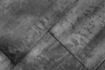 Cobble Street Surface in Black and White. 