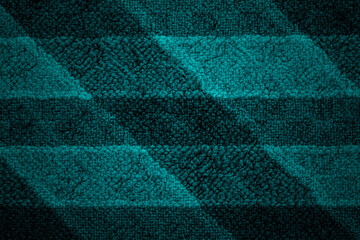 Dark cyan carpet fabric texture with abstract pattern for background