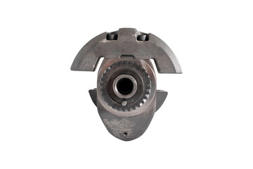 Obraz premium new crankshaft on a white background