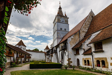 Fototapeta na wymiar The castle church of harman in Romania
