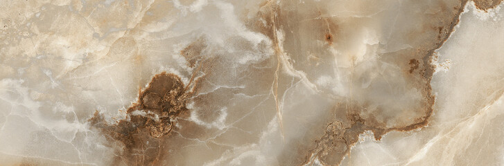 Onyx Natural Marble Stone Brown White Combination 