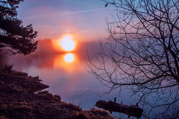 Foggy day in the north york moor national park