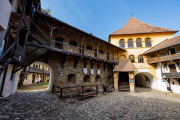 Obraz premium The castle church of Prejmer in Romania