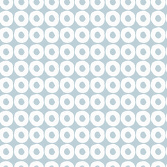 Seamless pattern with uneven white circles for surface design and other design projects