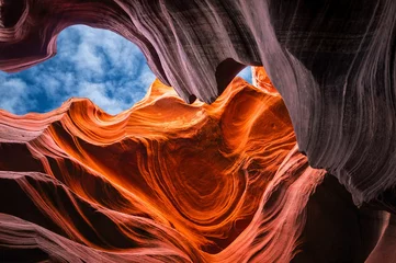 Fototapeten Antilope Sandstone cliffs in Antelope Canyon, Arizona  © Maryna Konoplytska