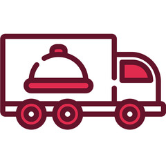 food truck one color icon