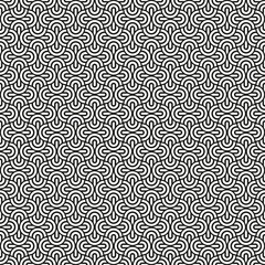 Seamless Art Deco geometric circle overlap pattern background