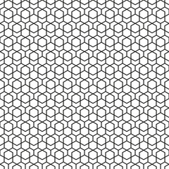 Seamless hexagonal mesh abstract geometric pattern background