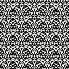 Seamless Art Deco scallop pattern background
