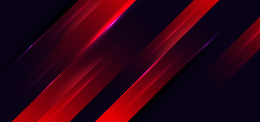 Abstract modern red elegant  diagonal on dark background with lighting.