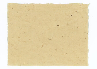 Beige hand-cut paper, texture Grange cardboard, rough background, handmade beige paper