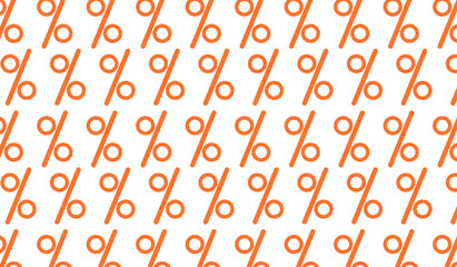 white background with percent sign