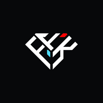 FFK letter logo creative design. FFK unique design