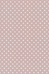 くすみブラウンと白いドットのレトロかわいい背景　縦