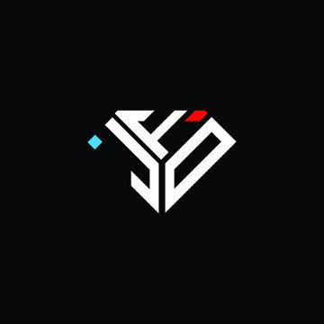 JFD letter logo creative design. JFD unique design