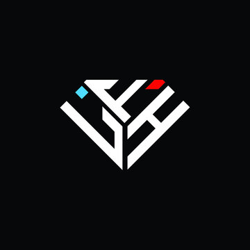 LFH letter logo creative design. LFH unique design