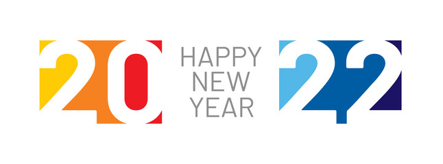 Happy new year 2022, horizontal banner. Brochure or calendar cover design template. Cover of business diary for 20 22 with wishes. The art of cutting paper.