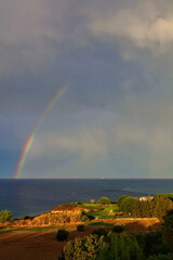 Regenbogen bei Kalithea, auf Rhodos
