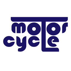illustration design of motor cycle concept and design logo from motor cycle