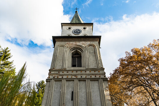 tower of the church,  Church of St. Apostol Iacob, Campulung Muscel City, Romania 