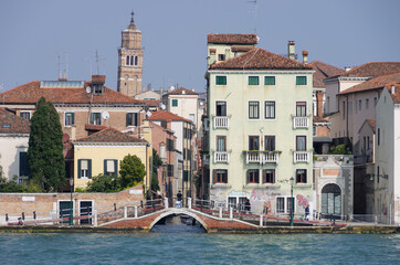 海上から見たベネチアの街