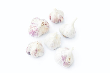 Garlic on a white background. Garlic isolated.