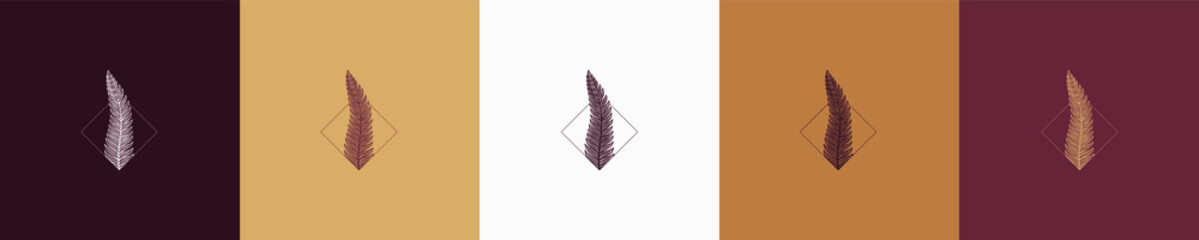 floral vector vintage nature feminine element shape for logo template graphic