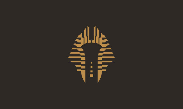 Pharaoh Logo , Spinx Logo , Music Logo , Beat Logo , DJ Logo , Egypt Beat Logo , Dubai Logo , music wave logo