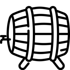 barrel line icon