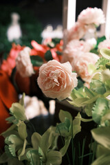 Flowers decoration during Christmas