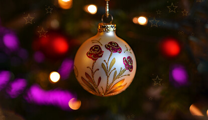 Obraz premium Frohe Weihnachten schöne Design-Grußkarte Merry Christmas beautiful design greeting card