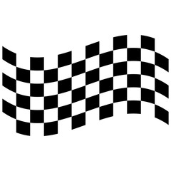 Race flag icon, simple design illustration vector template