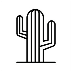 Cactus vetor icon isolated on white background. eps 10