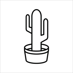 Cactus vetor icon isolated on white background. eps 10