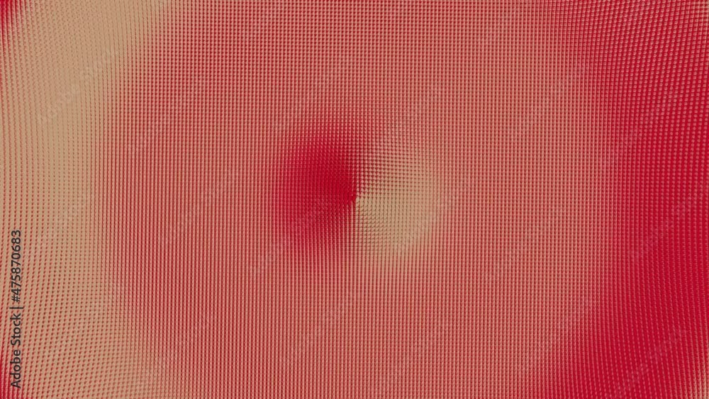 Poster Yellow and red spot in abstraction. Design. Spots that create a wave effect and then they are followed by the same .