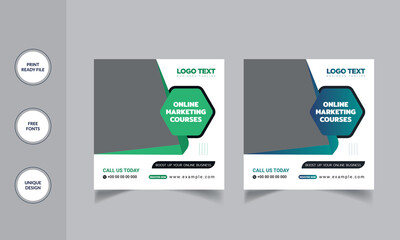 Business Square Social Media Banner Template