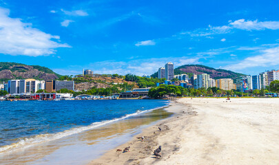 Obraz premium Botafogo Beach Flamengo Urca cityscape panorama Rio de Janeiro Brazil.