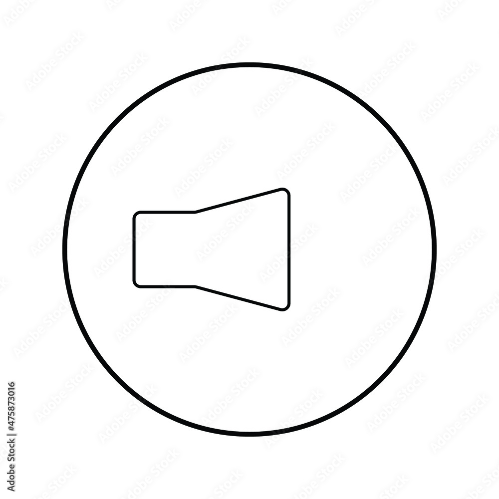 Poster sound off icon vector. speaker icon vector. sound volume mute. loudspeaker icon vector.