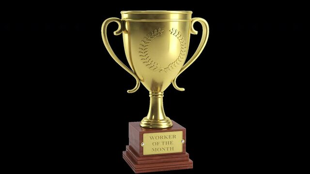 TROPHY Worker of the Month.